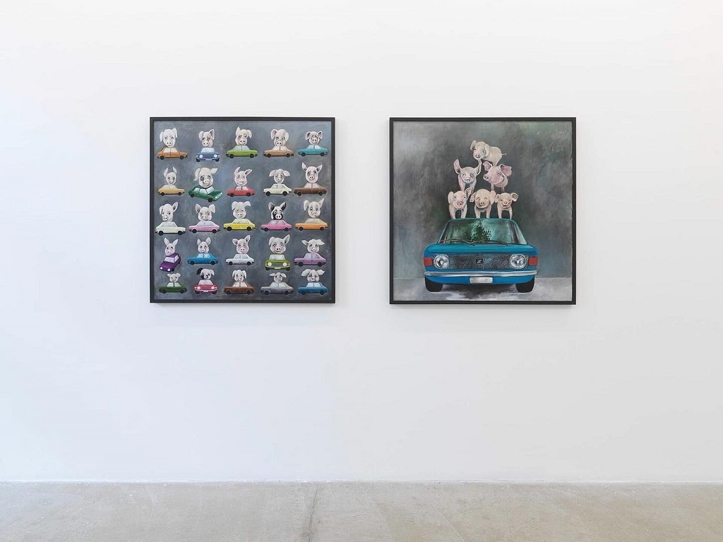 The year of the Pig, exhibition view, Ravnikar Gallery, 2020